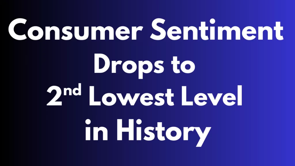 Consumer Sentiment Plunges - 2nd Lowest Reading in History