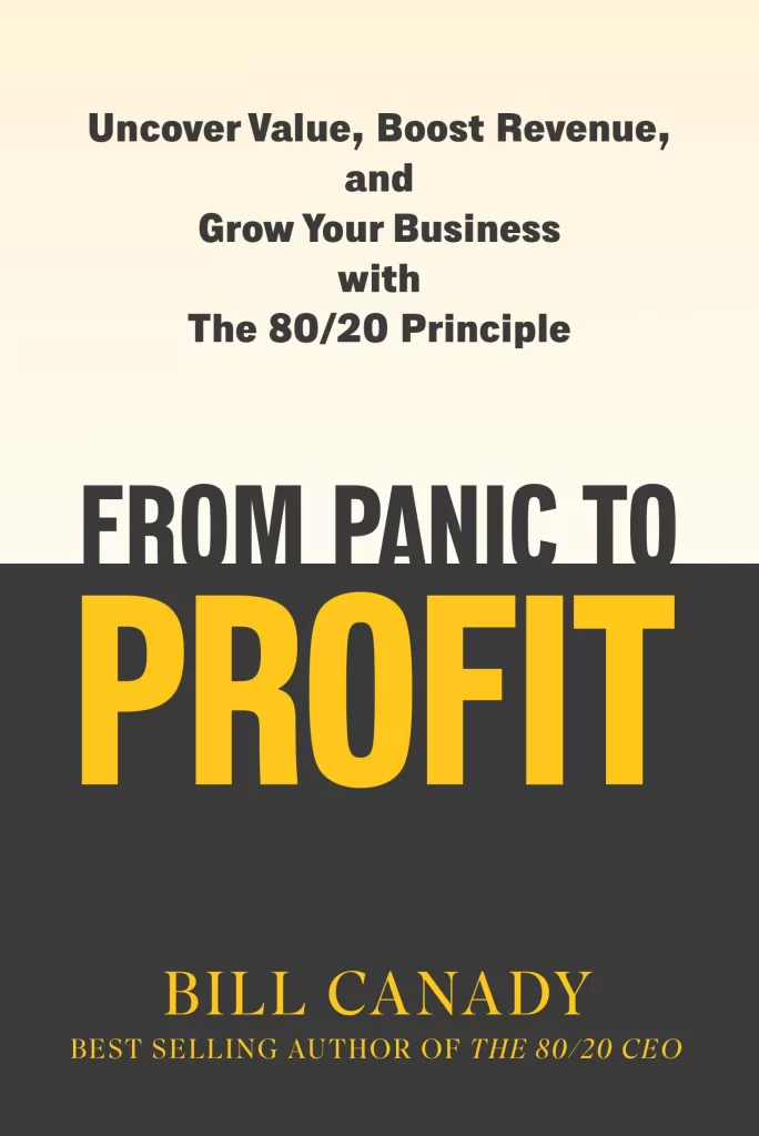 Bill Canady's book, From Panic to Profit  offers a comprehensive guide to business transformation and profitable growth by applying the 80/20 Pareto Principle. The text outlines a strategic framework, including segmentation, simplification, and resource allocation, emphasizing the importance of data-driven decision-making and continuous improvement. Canady introduces the concept of a "rule of three" leadership—visionary, prophet, and operators—as crucial for successful implementation, advocating for internal leadership over external consultants for long-term effectiveness. The book also details practical tools like the "Dirty Dozen" for simplifying product and customer portfolios and the "Zero-Up thought experiment" for optimizing resource deployment and identifying profitable customer-product combinations within "quads." Throughout, Canady stresses that strategic growth is synonymous with profitable growth, contrasting it with mere expansion or "bloat," and asserts that embracing clarity through data analysis is essential for overcoming business challenges and achieving sustainable success.