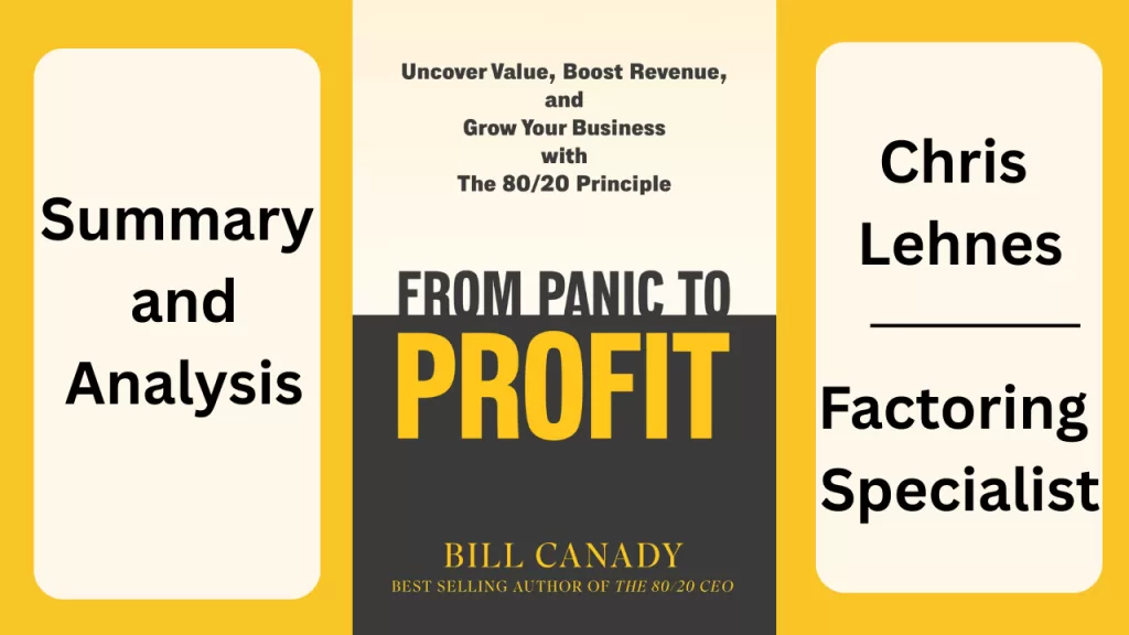 From Panic to Profit by Bill Canady presents a comprehensive and actionable framework for business transformation, particularly focusing on companies facing decline or seeking accelerated growth. The core philosophy centers on the 80/20 Pareto Principle (also known as the Law of the Critical Few and the Trivial Many), which posits that roughly 80% of positive results come from 20% of efforts or inputs. The book outlines a Profitable Growth Operating System® (PGOS), a four-step process (Go Get a Goal, Frame the Strategy, Build the Structure, Launch the Action Plan) designed to move a business from "panic" (underperformance, chaos, or complacency) to "profit" (sustainable, strategic growth).