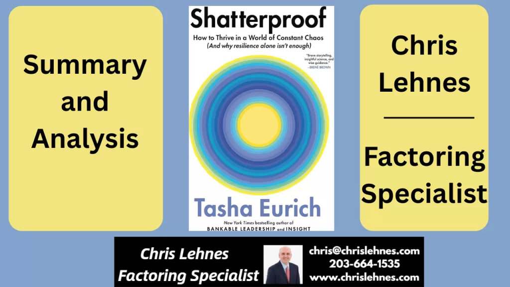 Shatterproof by Tasha Eurich challenges conventional wisdom around resilience, arguing that in an increasingly "Chaos Era" of chronic and compounding stress, traditional resilience alone is an insufficient coping strategy. Drawing on extensive research (synthesizing over 1,200 scientific articles, surveying thousands, and conducting hundreds of interviews), Eurich introduces a "second skill set" for "twenty-first-century thriving." This approach, termed "shatterproof," moves beyond merely bouncing back to proactively harnessing adversity for personal reinvention and "growing forward," ultimately leading to a more energized, confident, and fulfilling life. The book outlines a four-step "Shatterproof Road Map": probing pain, tracing triggers, spotting shadows, and picking pivots, all centered around fulfilling three fundamental "three-to-thrive needs": confidence, choice, and connection.
