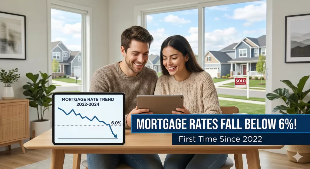 Mortgage Rates Fall Below 6% for the First Time Since 2022