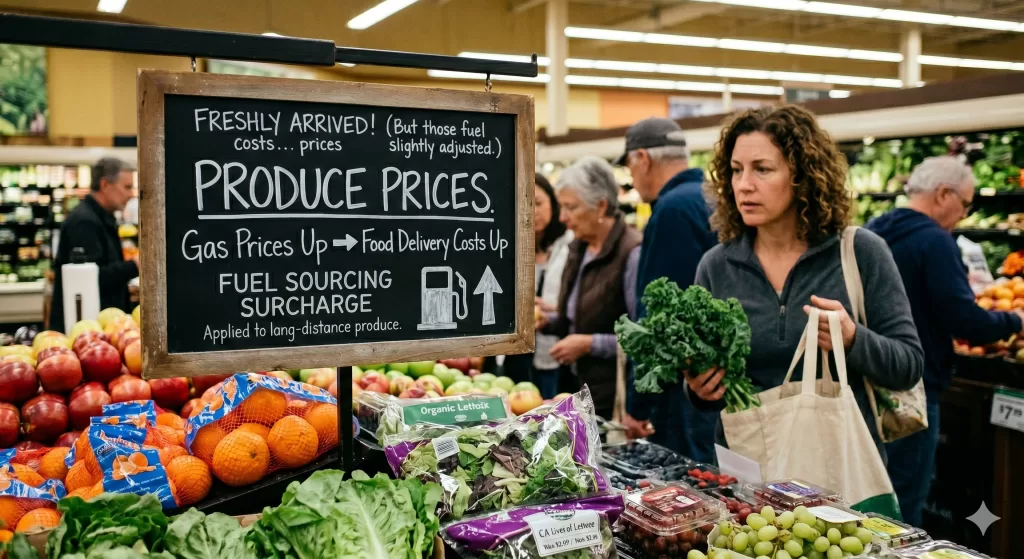Higher Gas Prices Are Invading the Produce Aisle